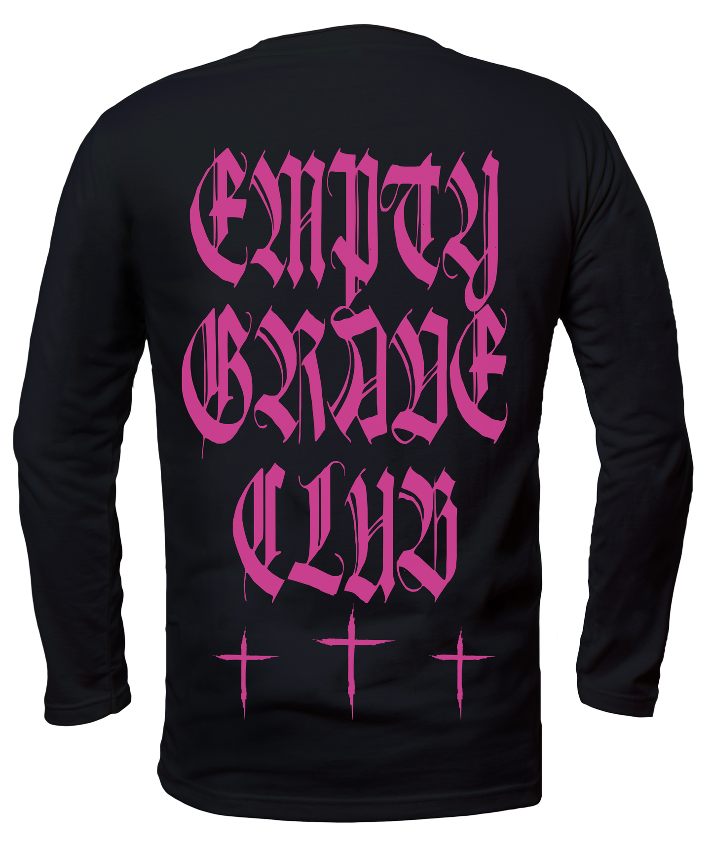 Empty Grave Club in Pink Long Sleeve (Black)