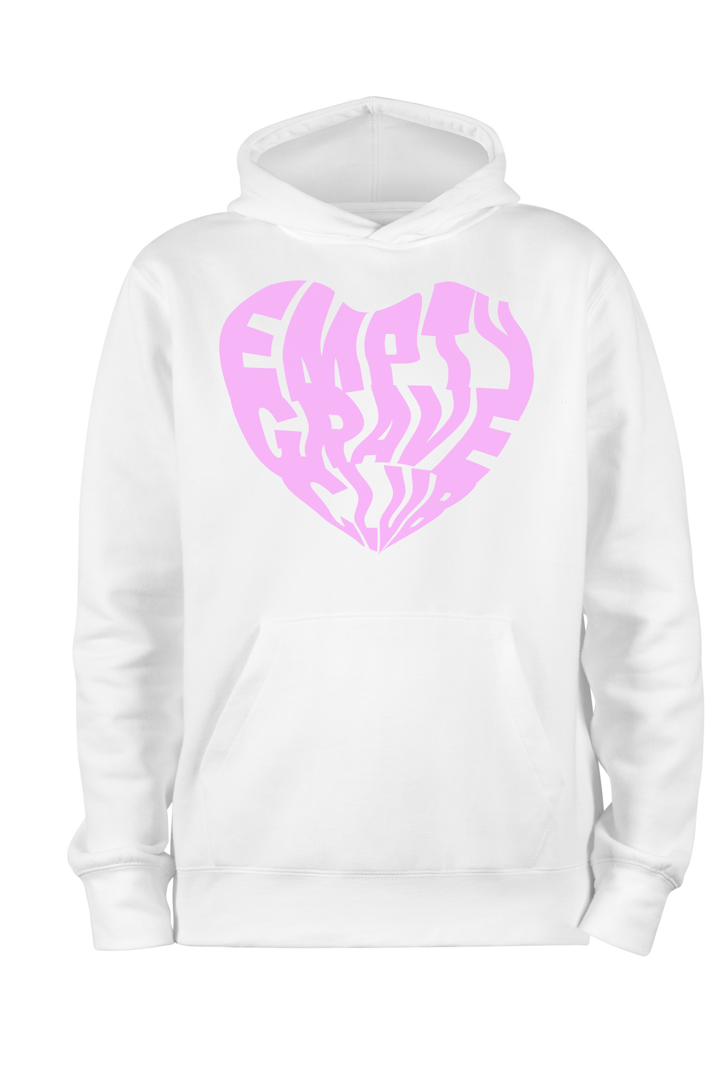 Empty Grave Club Heart Hoodie (White)